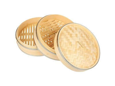 2 Layer Cabinet Factory Bamboo Steamer Basket
