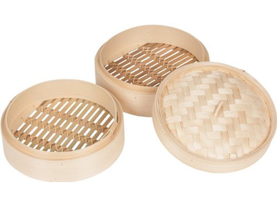 4 Layer For Pot Bao Bun Bamboo Steamer Basket