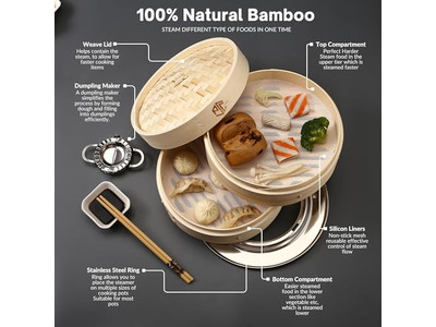 Aluminum Streamers For Cook Bamboo Steamer Basket