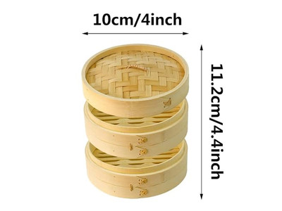 Chinese Dim Sum Bamboo Steamer Basket