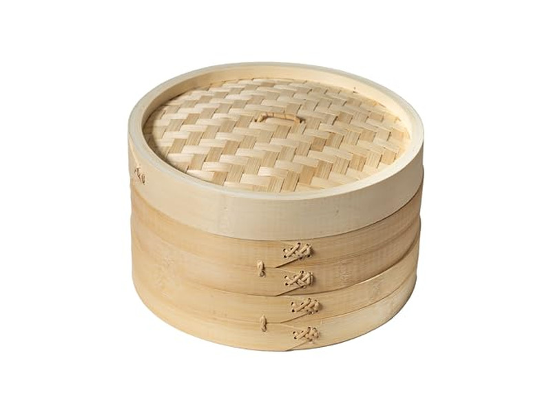 Dim Sum Cooking Chinese Bamboo Steamer Basket
