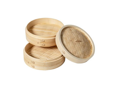 Dim Sum Cooking Chinese Bamboo Steamer Basket