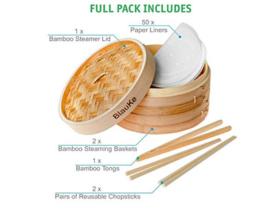 Factory Big Pot Inserts Bamboo Steamer Basket