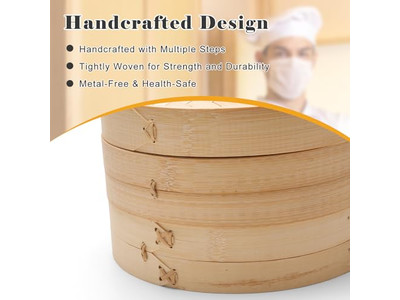 Machine Steamed Bun Pot Bamboo Steamer Basket