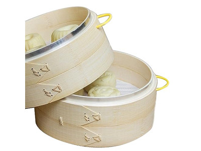 Pot Set Cabinet Sausage Bamboo Steamer Basket