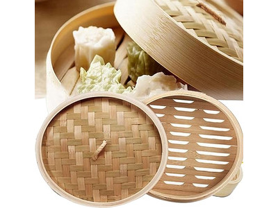 Pot Set Cabinet Sausage Bamboo Steamer Basket