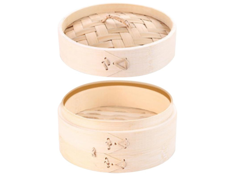 Products Steamers 3 Tier Bamboo Steamer Basket