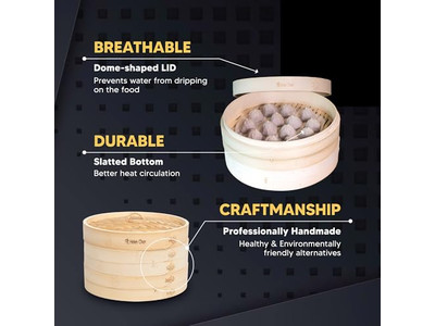 Rice Bun Streamer Cooker Bamboo Steamer Basket