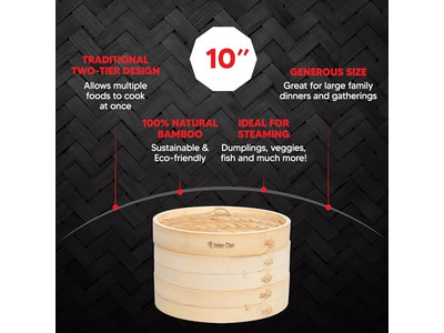 Rice Bun Streamer Cooker Bamboo Steamer Basket