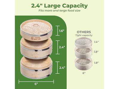 Seafood Dimsum Steamers Bamboo Steamer Basket