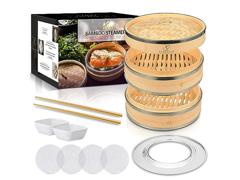 Steam Container Bamboo Steamer Basket