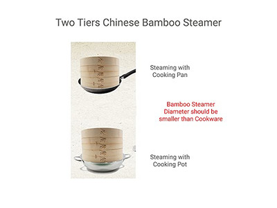 Steam Pot Cookware For Food Bamboo Steamer Basket