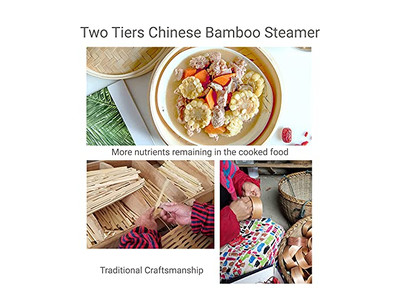 Steam Pot Cookware For Food Bamboo Steamer Basket