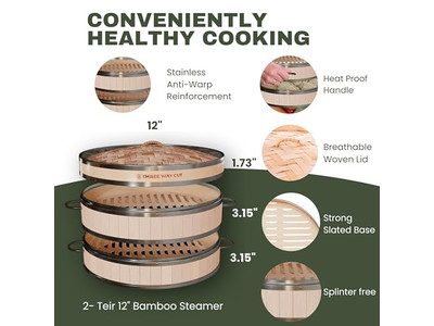 Stovetop Cooking Steamers Bamboo Steamer Basket