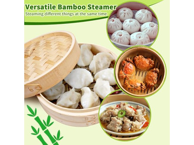 Streamer Dim Sum Bambu 10 Bamboo Steamer Basket