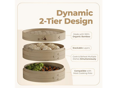 Streamer Wooden Steamers Bamboo Steamer Basket